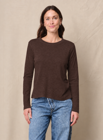 STATESIDE STATESIDE Supima L/S Tee ESPRESSO