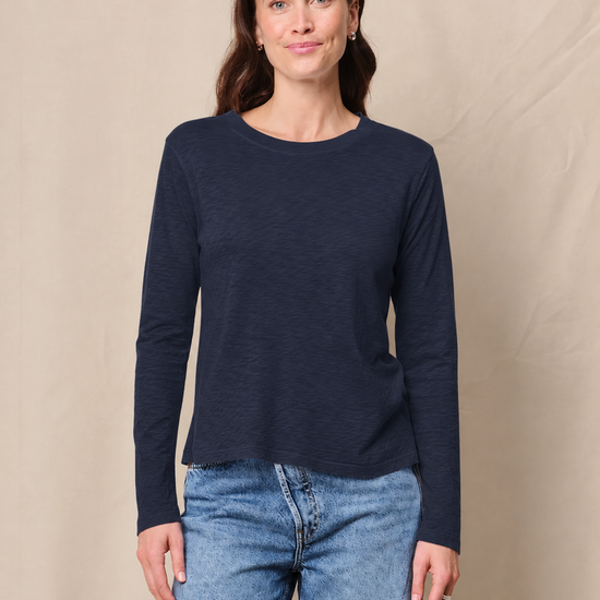 STATESIDE STATESIDE Supima L/S Tee NAVY