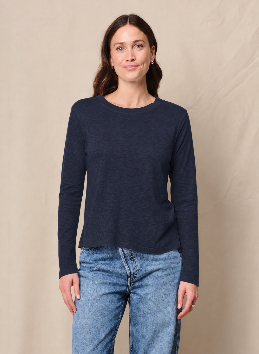 STATESIDE STATESIDE Supima L/S Tee NAVY