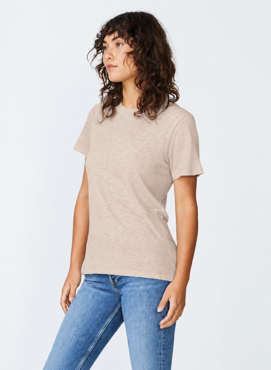 STATESIDE STATESIDE Supima S/S Crew Tee ALMOND