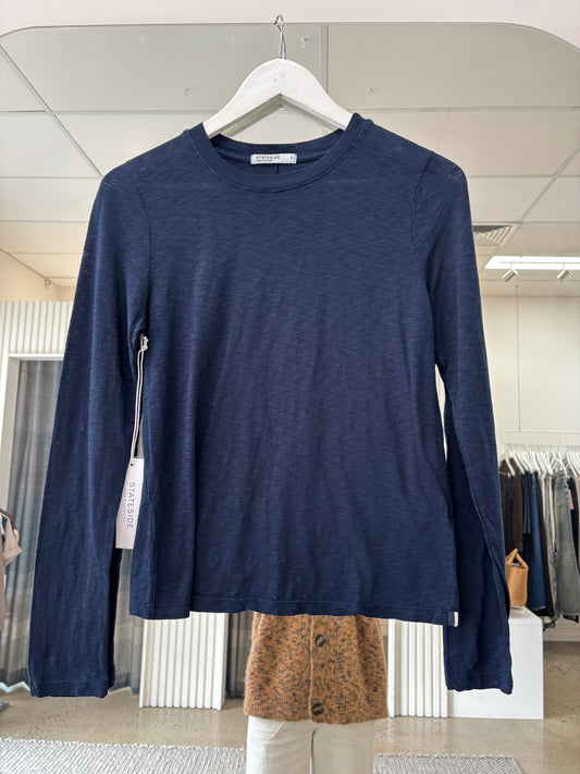 STATESIDE STATESIDE Supima Slub LS Crew Tee