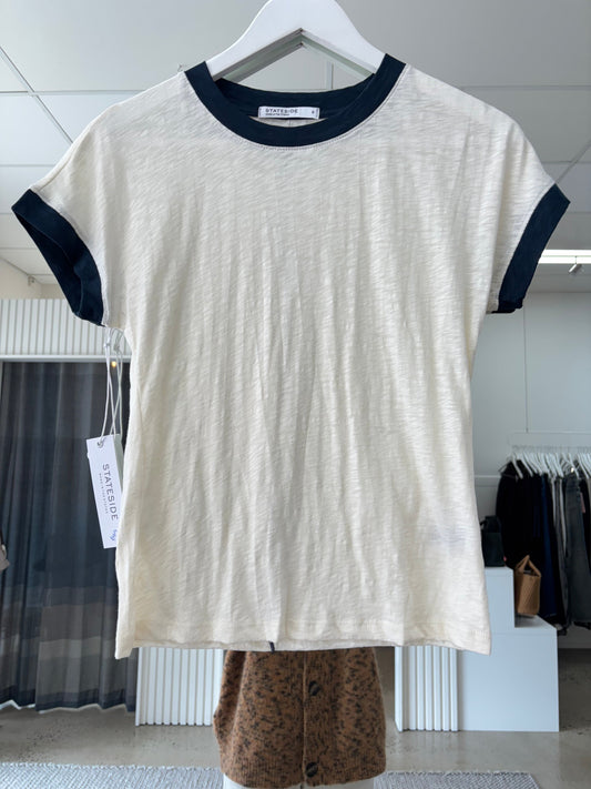 STATESIDE STATESIDE Supima Slub SS Ringer Tee