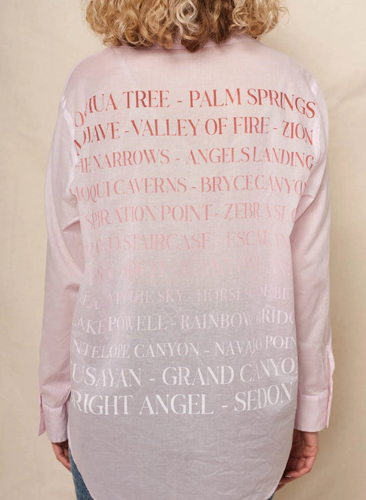 SUNDRY SUNDRY Oversized Destinations Shirt