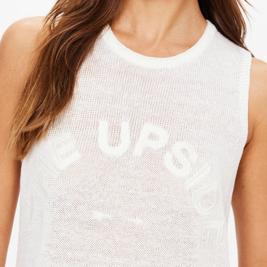 THE UPSIDE THE UPSIDE Knitted Tara Logo Tank
