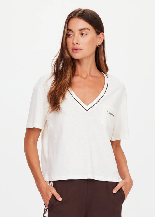 THE UPSIDE THE UPSIDE Elina V Neck Tee