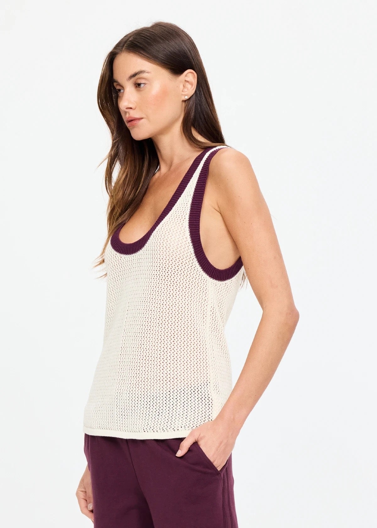 THE UPSIDE THE UPSIDE Fenway Wales Knit Tanks