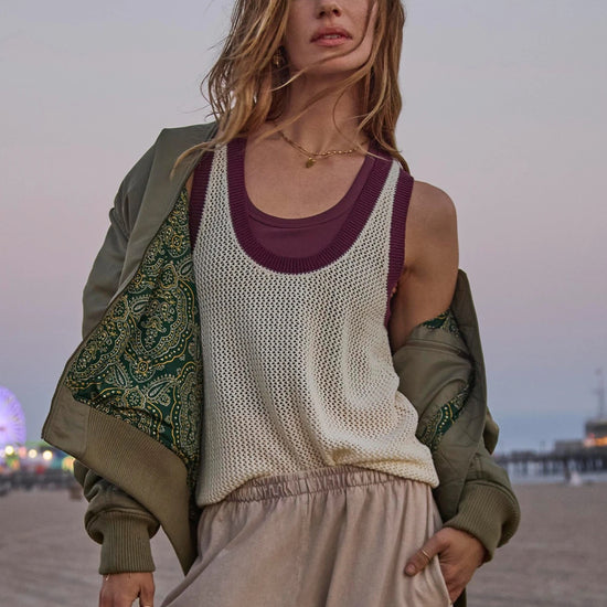THE UPSIDE THE UPSIDE Fenway Wales Knit Tanks