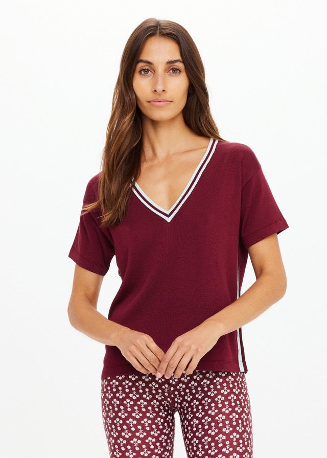 THE UPSIDE THE UPSIDE Sienna V Neck Tee