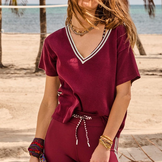 THE UPSIDE THE UPSIDE Sienna V Neck Tee