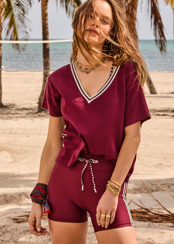 THE UPSIDE THE UPSIDE Sienna V Neck Tee