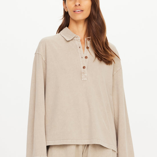 THE UPSIDE THE UPSIDE Soho Rhea Collared Top