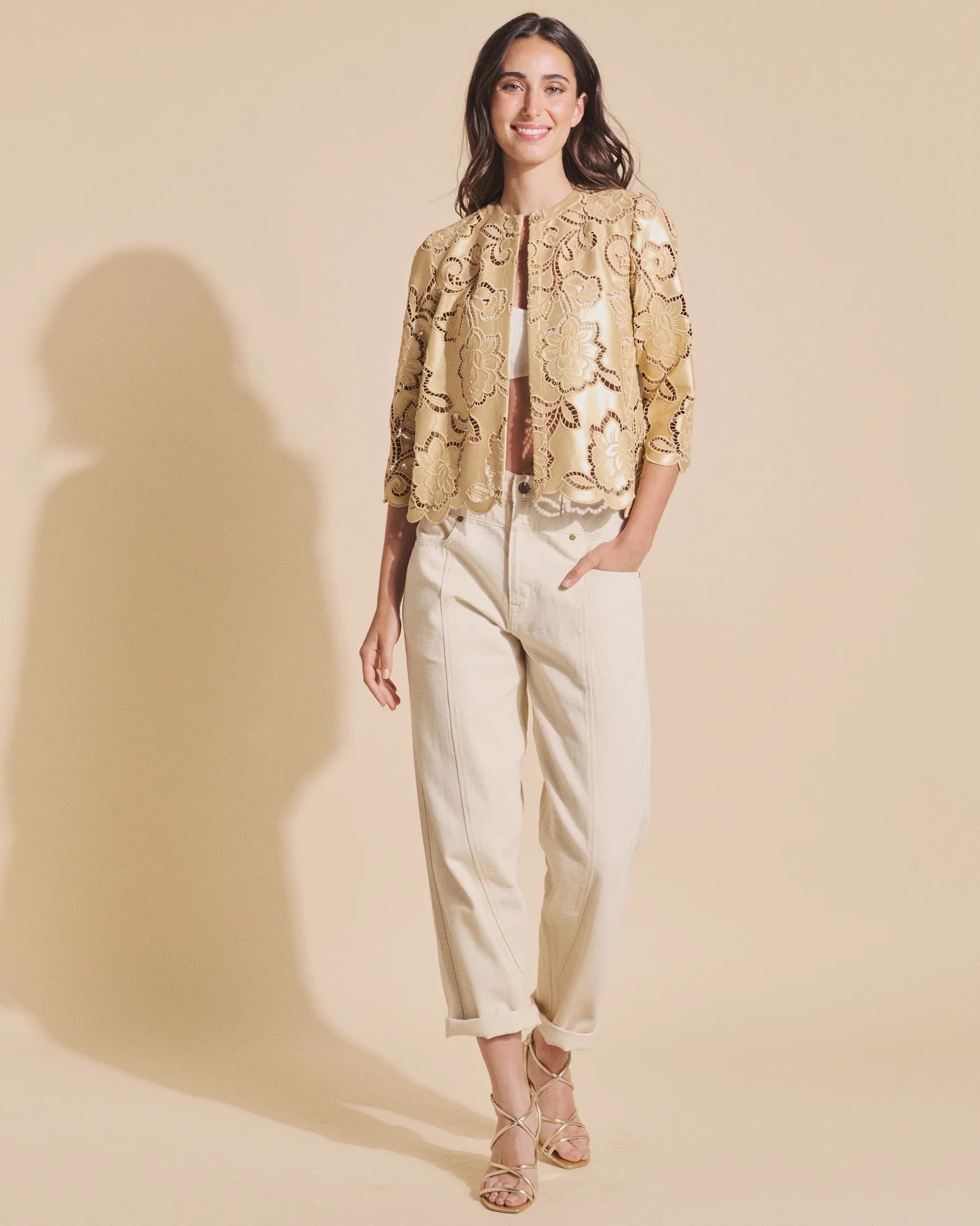 VALERIE KHALFON VALERIE KALFHON Brioni Gold Jacket