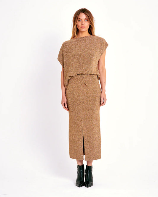 VALERIE KHALFON VALERIE Seiko Gold Skirt